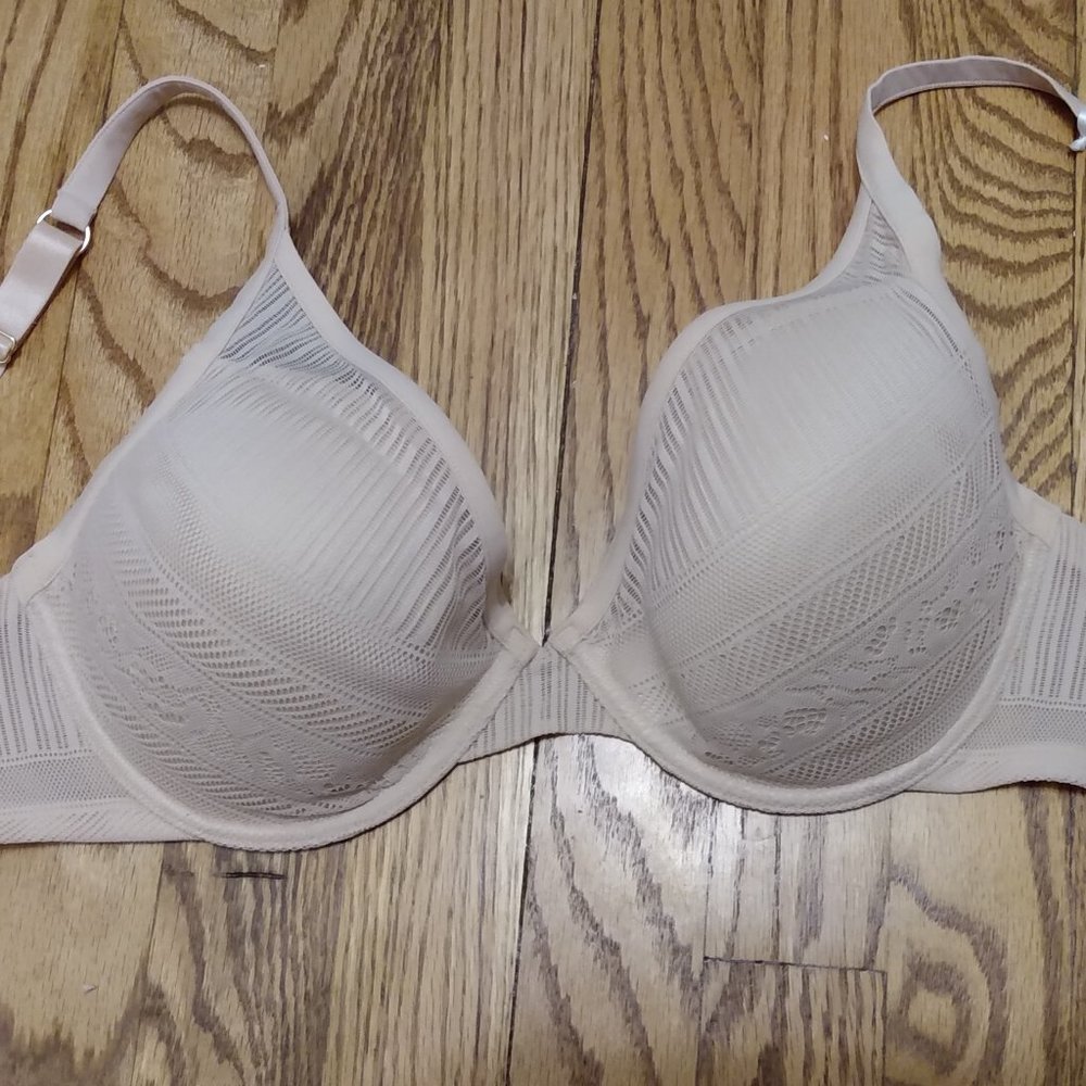 NWT ThirdLove 30G Everyday Lace Plunge Bra - Rose Dust